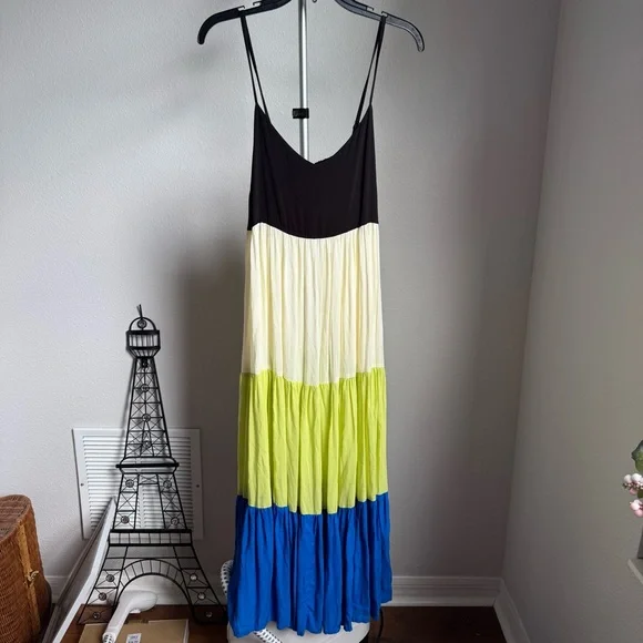 NWT Kate Spade New York Bow Solids Tiered Midi Dress Sz S - Picture 2 of 8